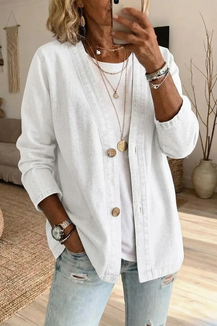 Casual denim vest voor dames