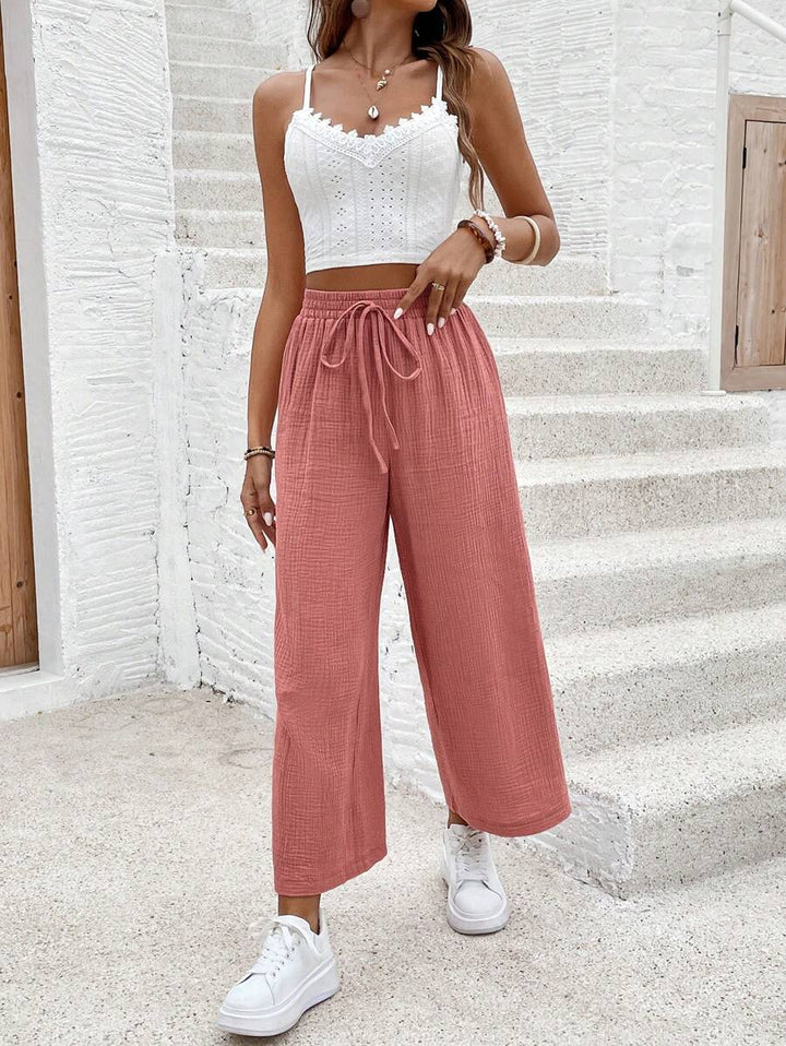 Riley | Cotton Wide Leg Pants