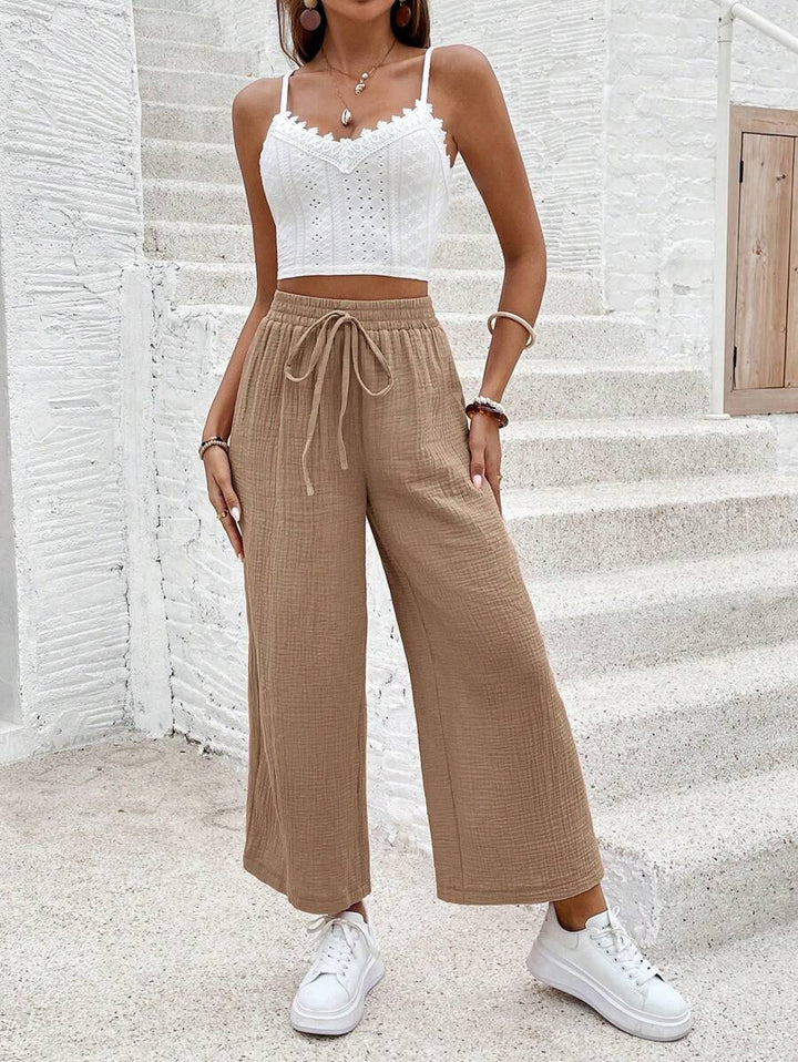 Riley | Cotton Wide Leg Pants