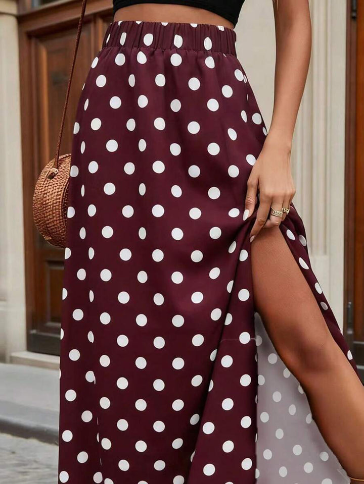 Blake | High Waist Split Maxi Skirt