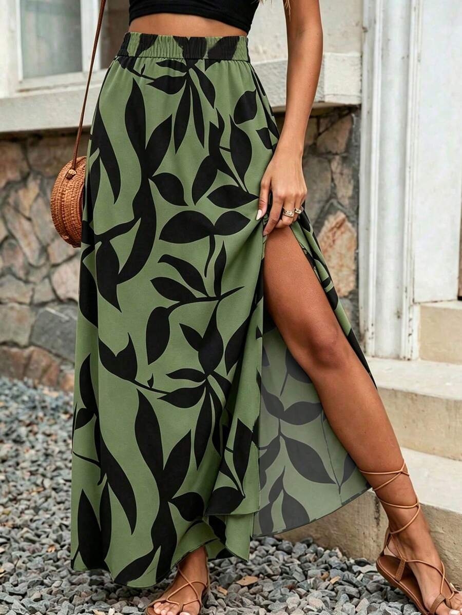 Blake | High Waist Split Maxi Skirt