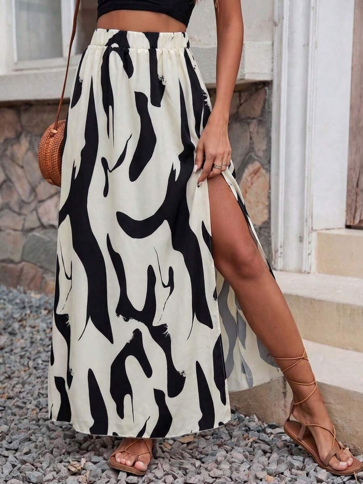 Blake | High Waist Split Maxi Skirt