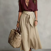 Burgundy Khaki