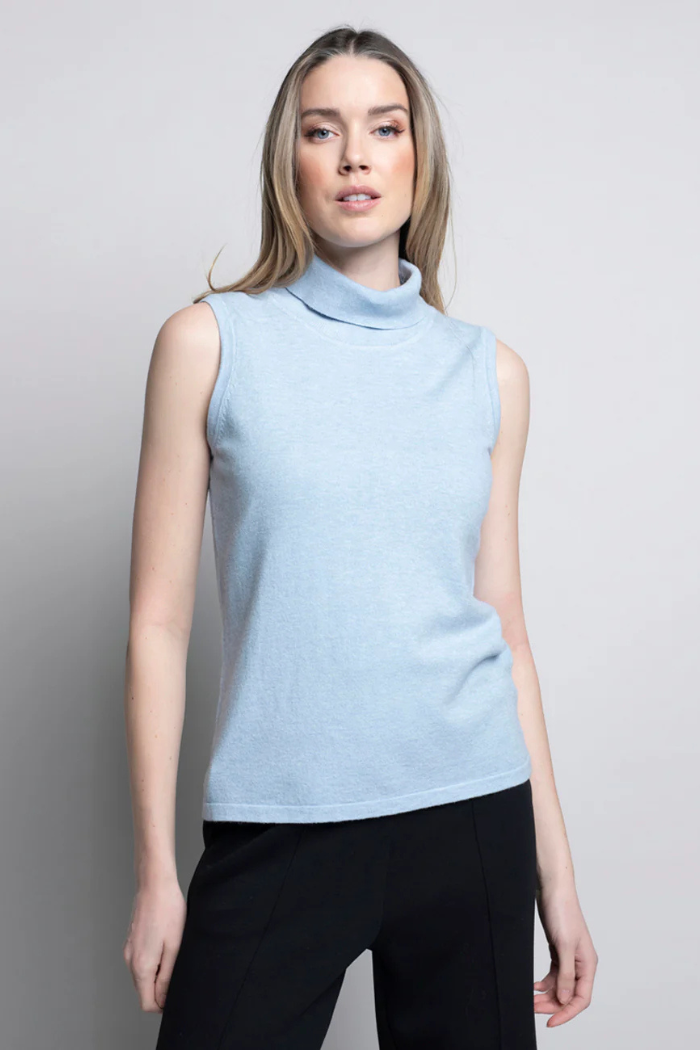 Peyton | Sleeveless Turtleneck Top