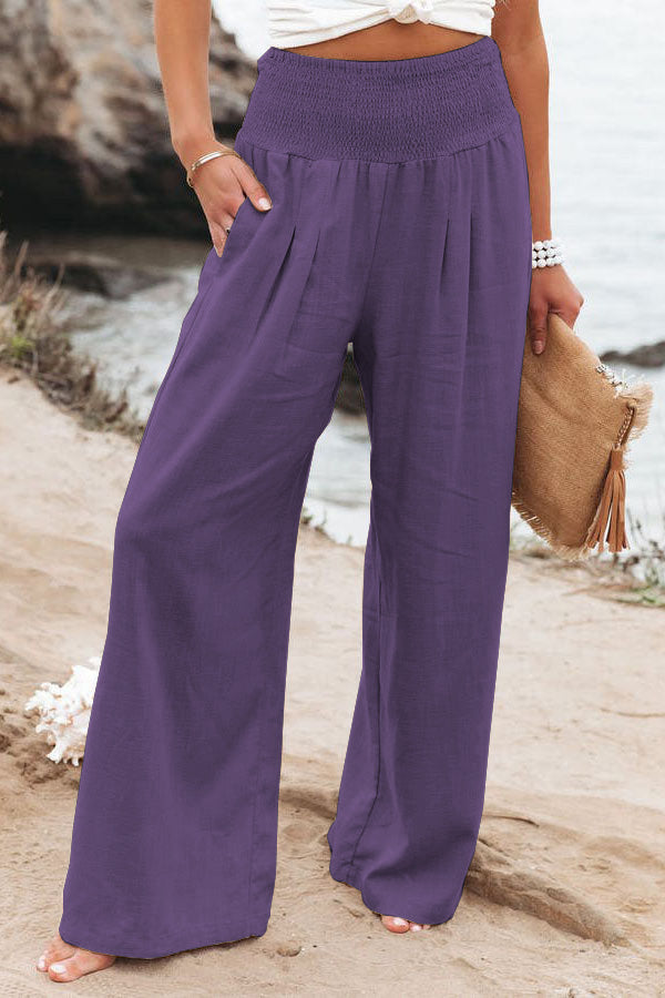 Nova | High Waist Wide Leg Trousers