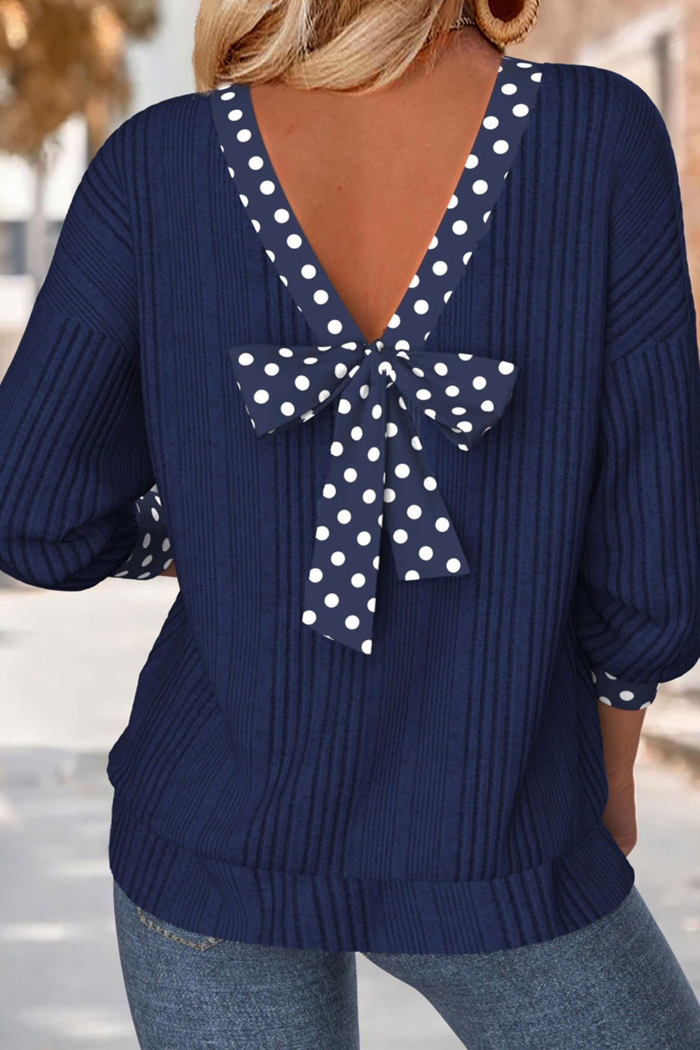 Kelsey | Polka Dot Bow Blouse