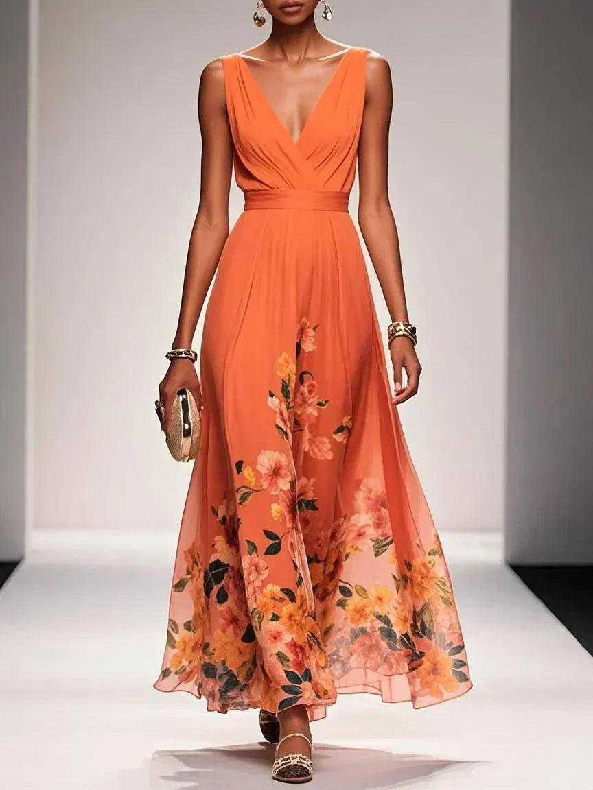 Fiona | Women Floral Print Wedding Guest Dress