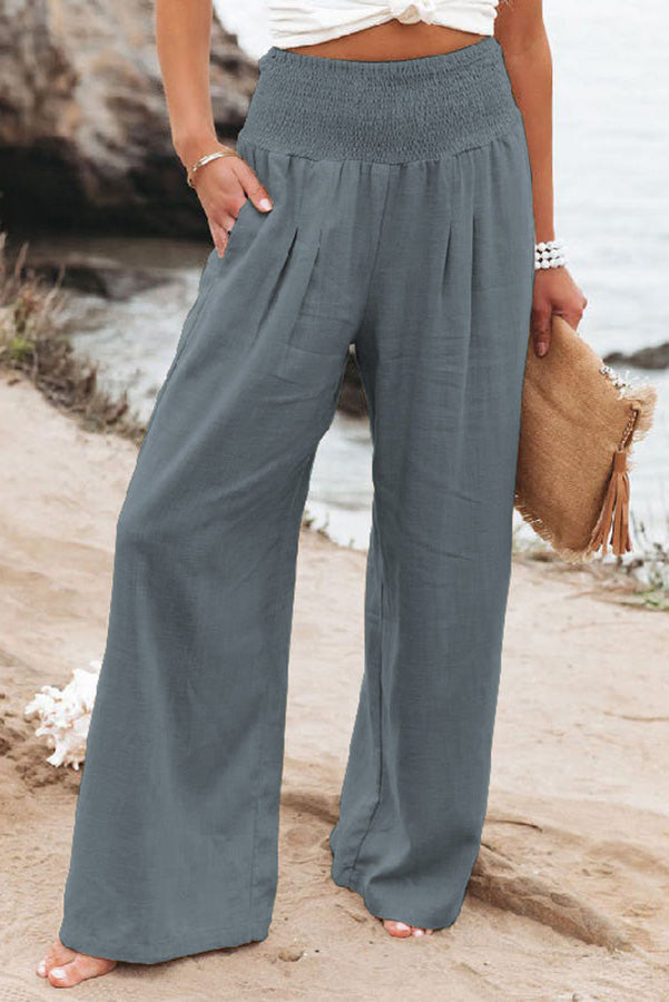 Nova | High Waist Wide Leg Trousers