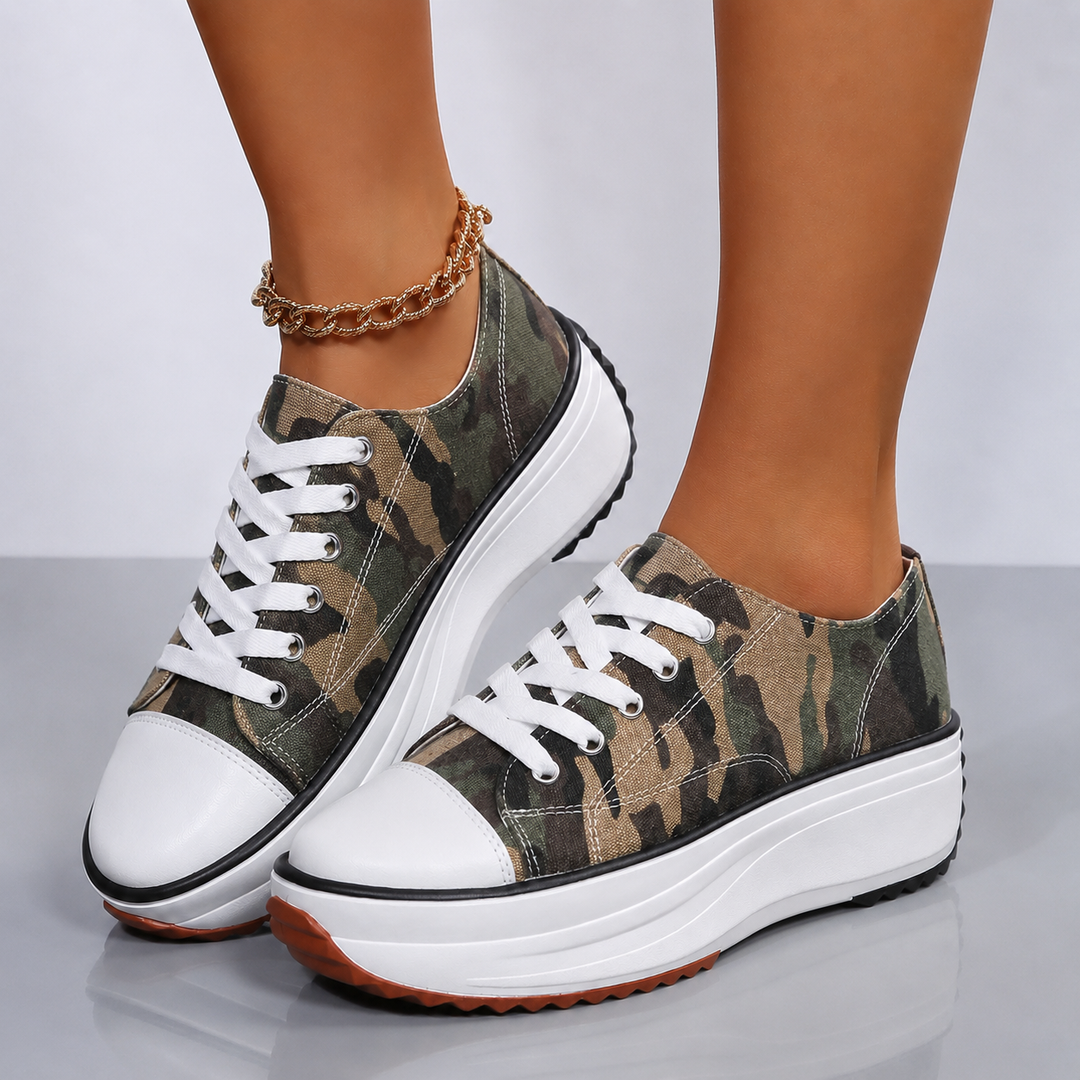 Nora™ | Orthopedic Platform Canvas Shoes