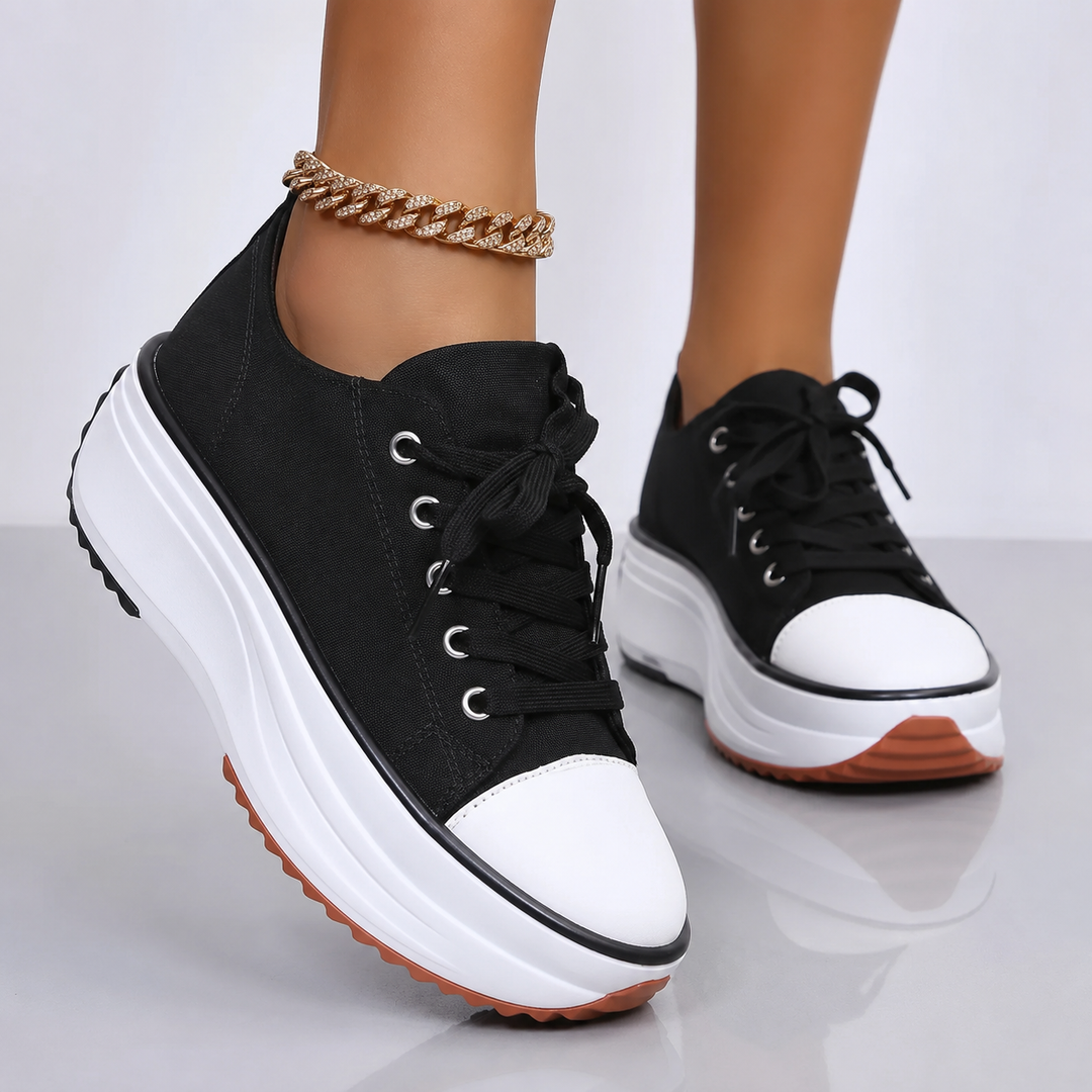 Nora™ | Orthopedic Platform Canvas Shoes