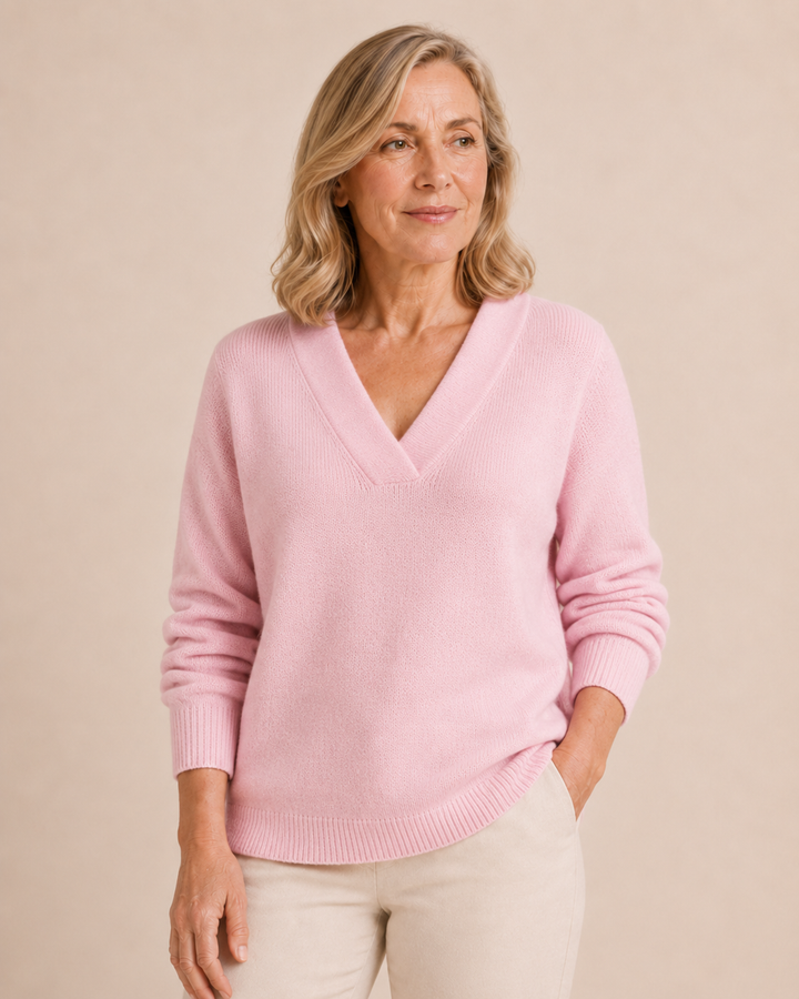 Faye | Relaxed V-Neck Sweater