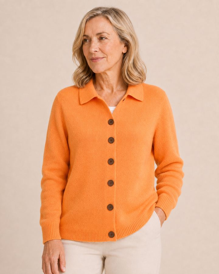 Maribel | Button-Up Knit Cardigan with Collar