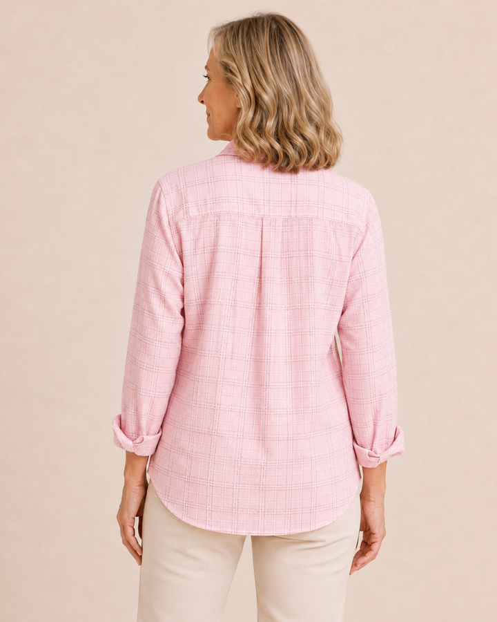 Nell | Textured Cotton Shirt