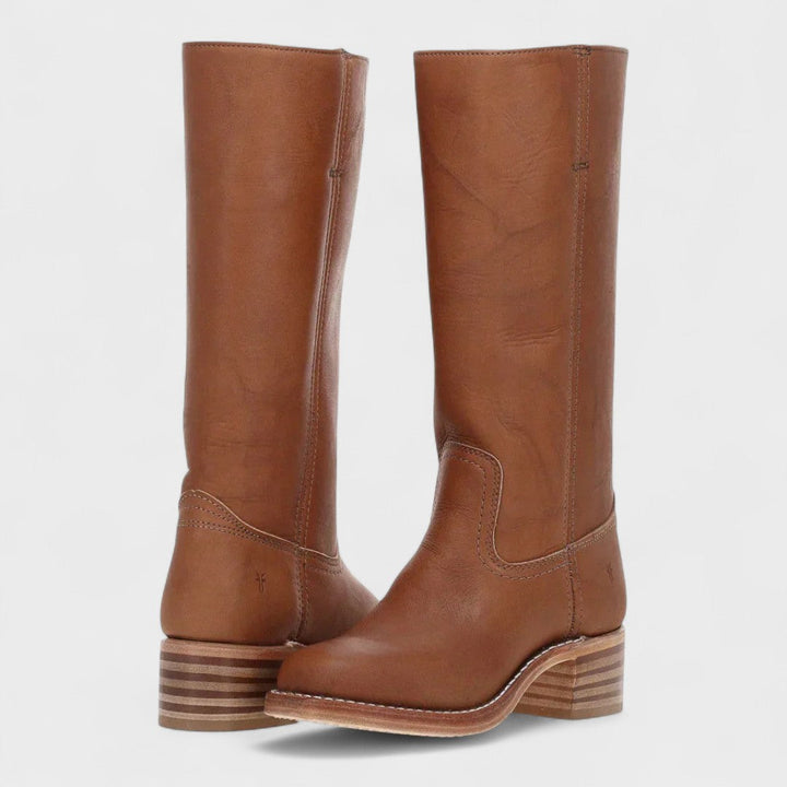 Aria | Women's Cushioned Slip-On Classic Cowboy Boots