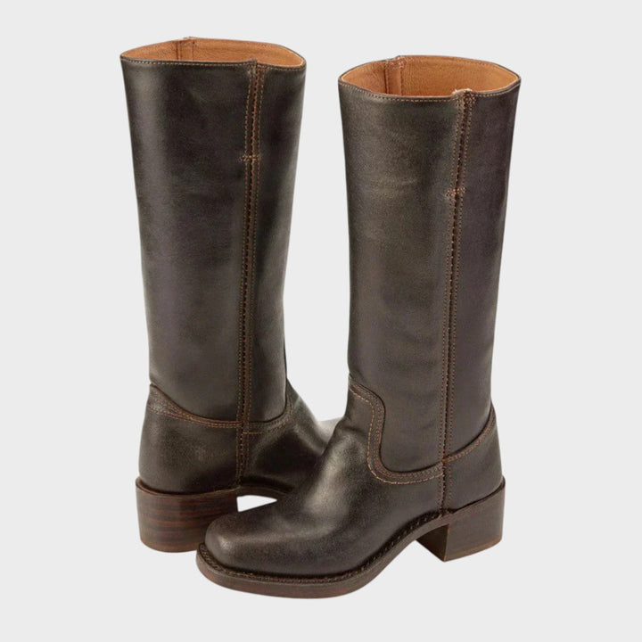 Aria | Women's Cushioned Slip-On Classic Cowboy Boots