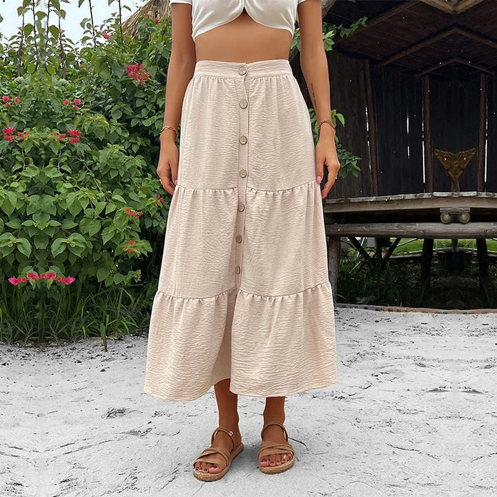 Quinn | Buttoned High Waist Skirt