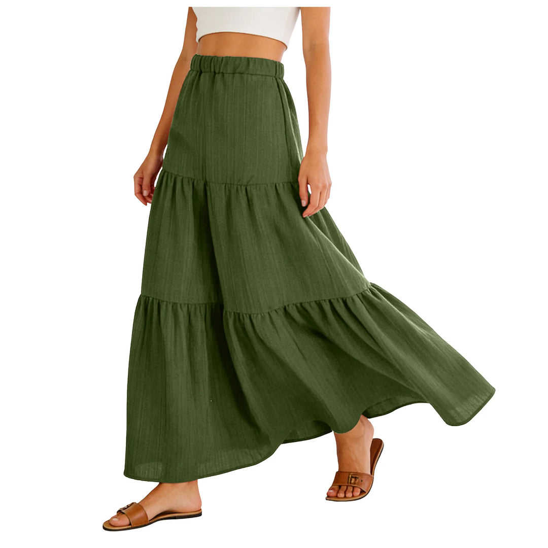 Hadley | Tiered Swing Maxi Skirt