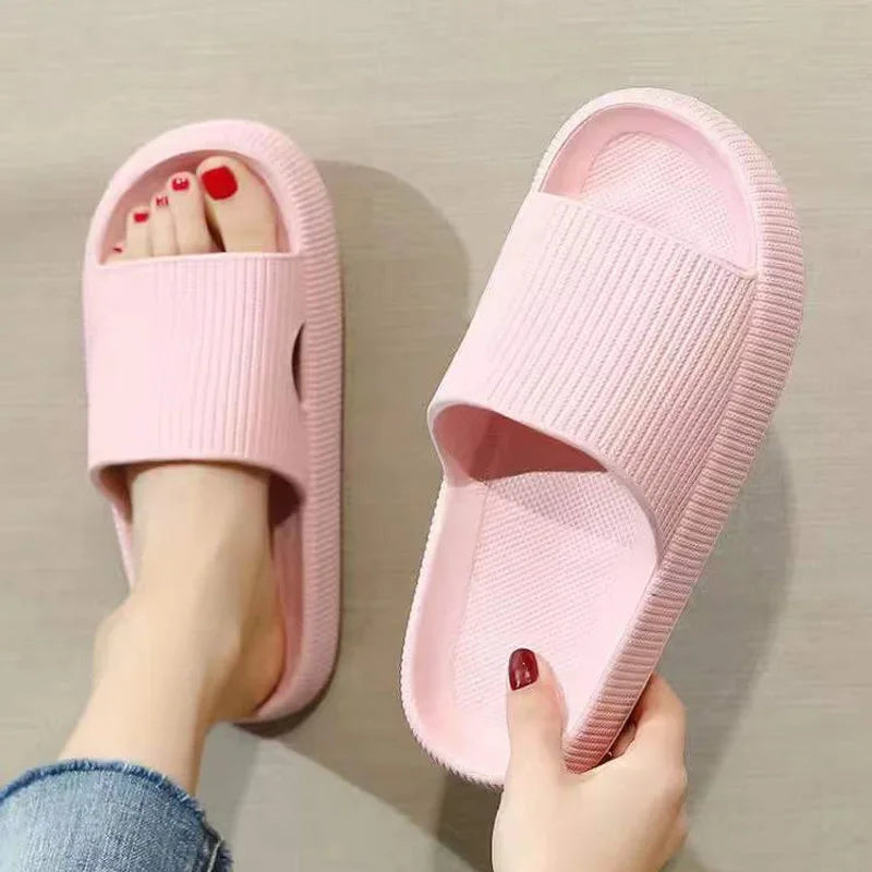 Slippers EVA Sandalen Slippers Eenvoudige Mannen Vrouwen Dragen Dikke Zolen Antislip Zomer Kwart Badkamer Douche Binnen Thuis Casual