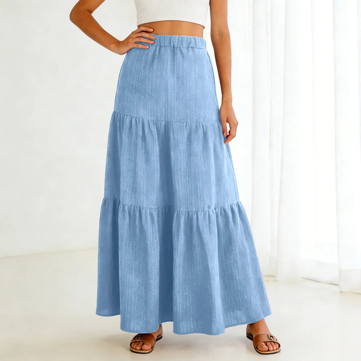 Hadley | Tiered Swing Maxi Skirt