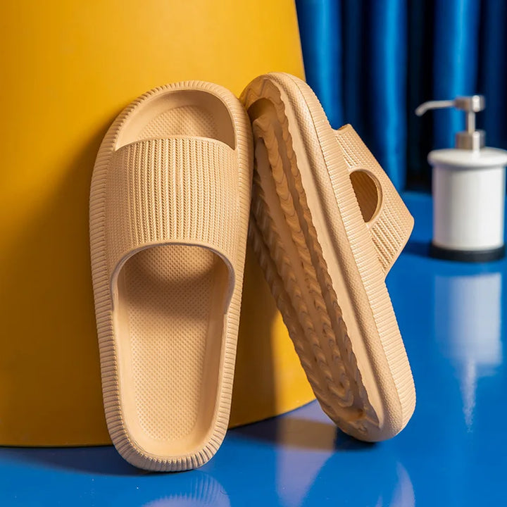 Slippers EVA Sandalen Slippers Eenvoudige Mannen Vrouwen Dragen Dikke Zolen Antislip Zomer Kwart Badkamer Douche Binnen Thuis Casual