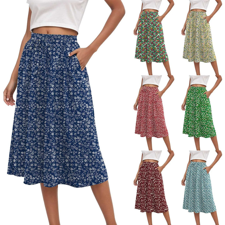 Harper | Floral Pleated Maxi Skirt