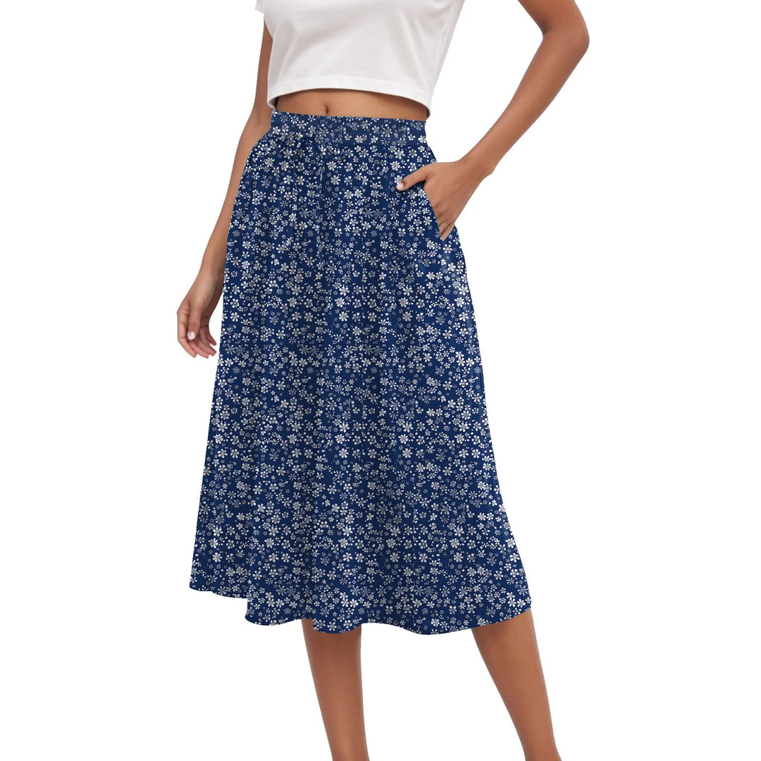 Harper | Floral Pleated Maxi Skirt