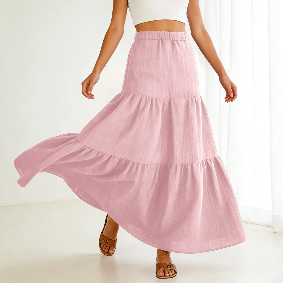 Hadley | Tiered Swing Maxi Skirt