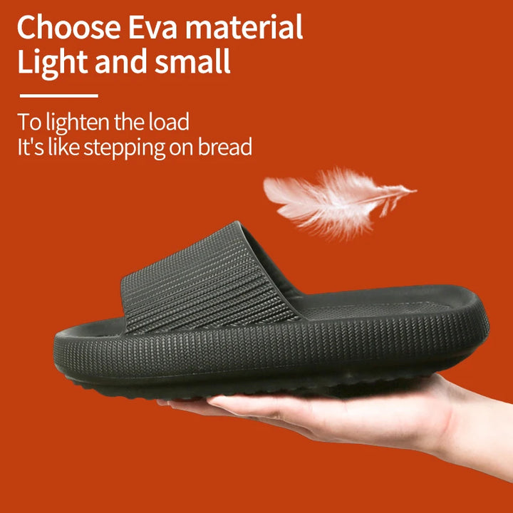 Slippers EVA Sandalen Slippers Eenvoudige Mannen Vrouwen Dragen Dikke Zolen Antislip Zomer Kwart Badkamer Douche Binnen Thuis Casual