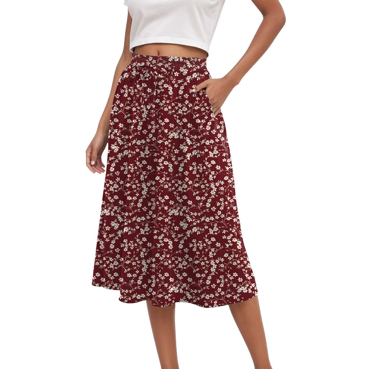 Harper | Floral Pleated Maxi Skirt