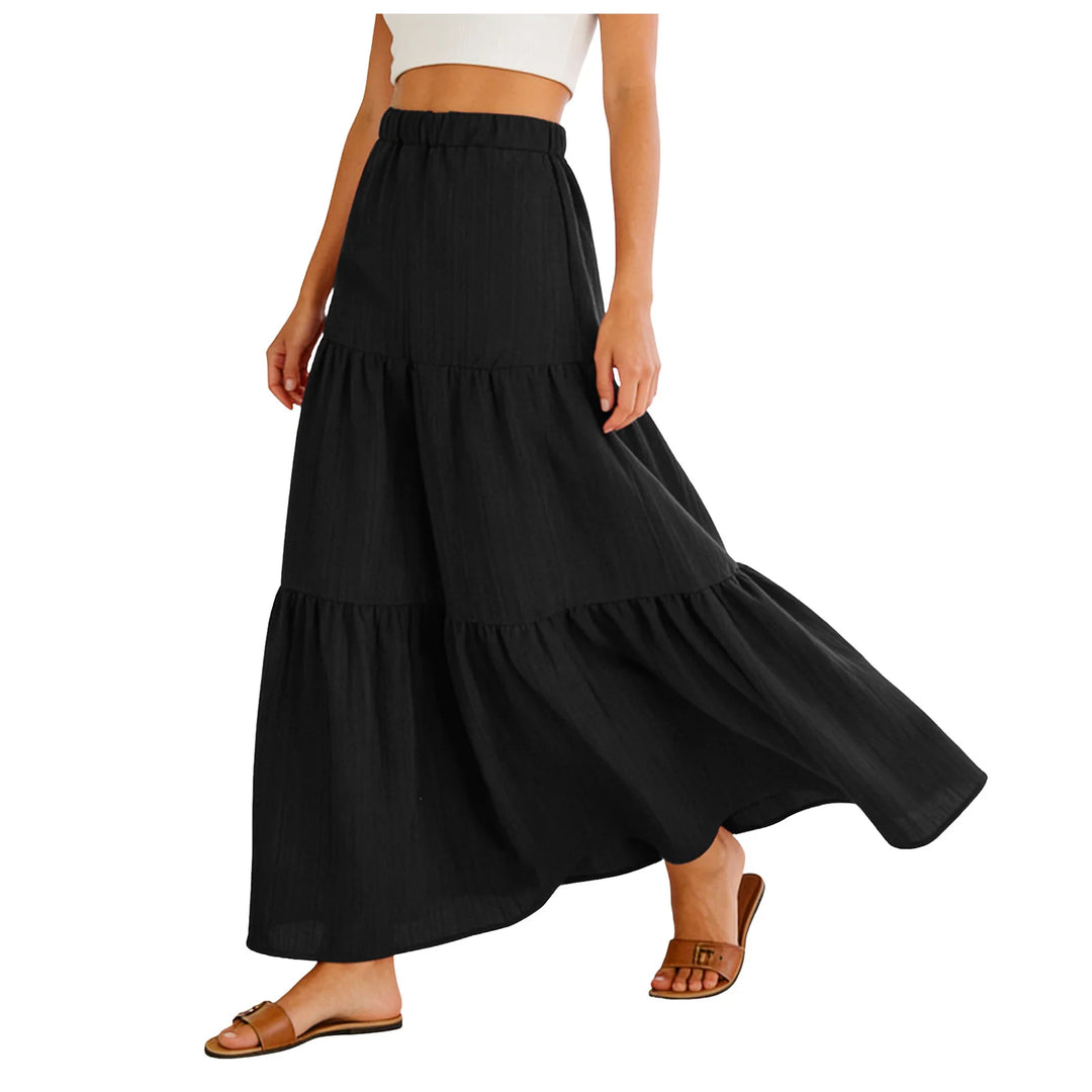 Hadley | Tiered Swing Maxi Skirt