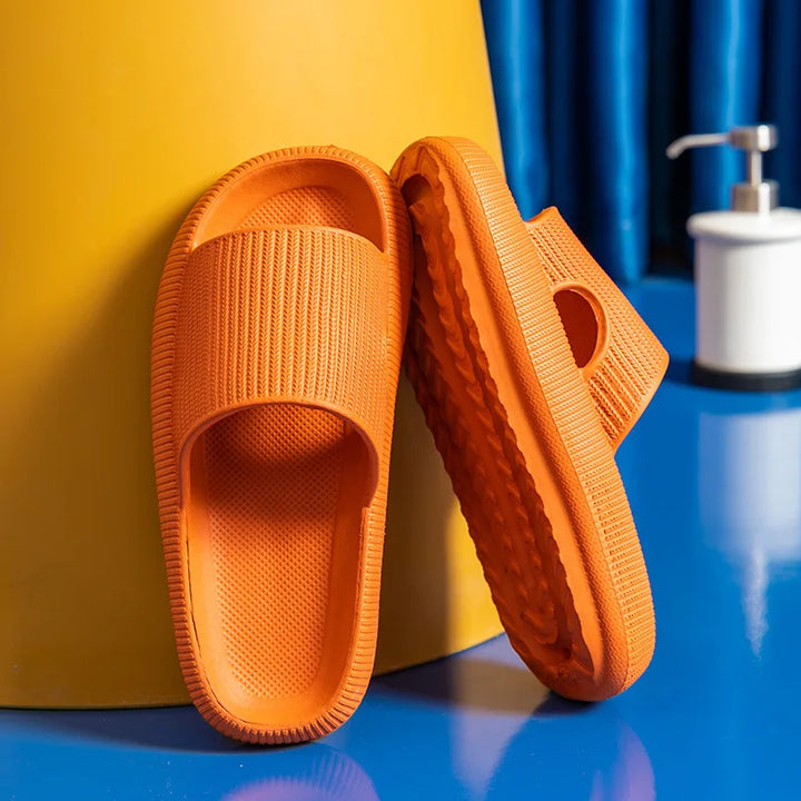 Slippers EVA Sandalen Slippers Eenvoudige Mannen Vrouwen Dragen Dikke Zolen Antislip Zomer Kwart Badkamer Douche Binnen Thuis Casual