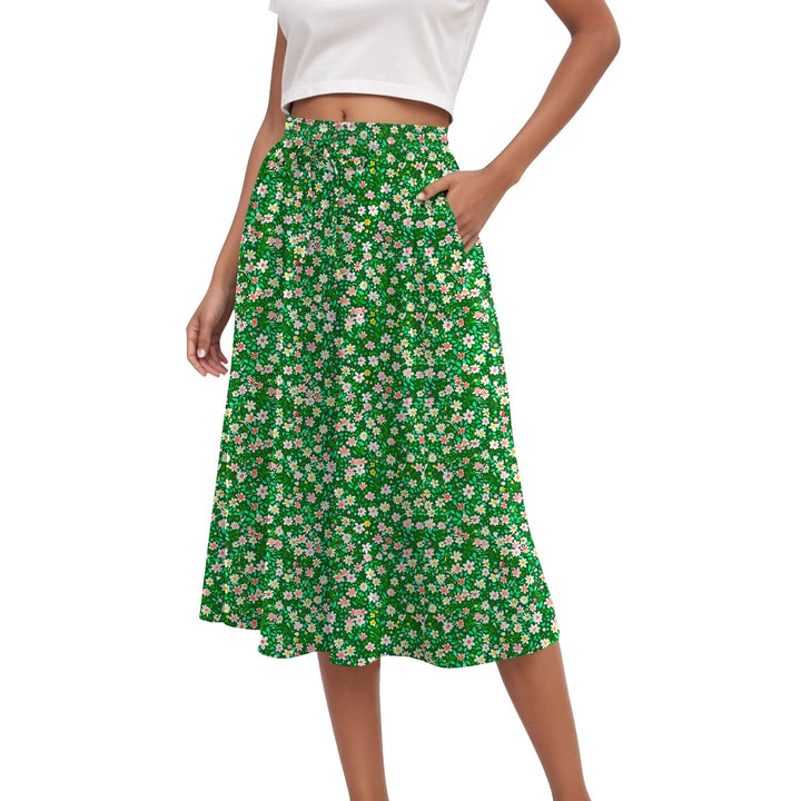 Harper | Floral Pleated Maxi Skirt