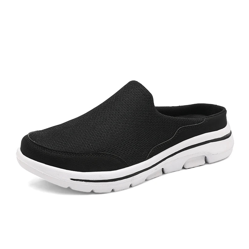 2024 Mannen Slippers Zomer Ademend Thuis Indoor Slippers Mannen Dikke Bodem Slides Mode Paar Wandelschoenen Chanclas Hombre