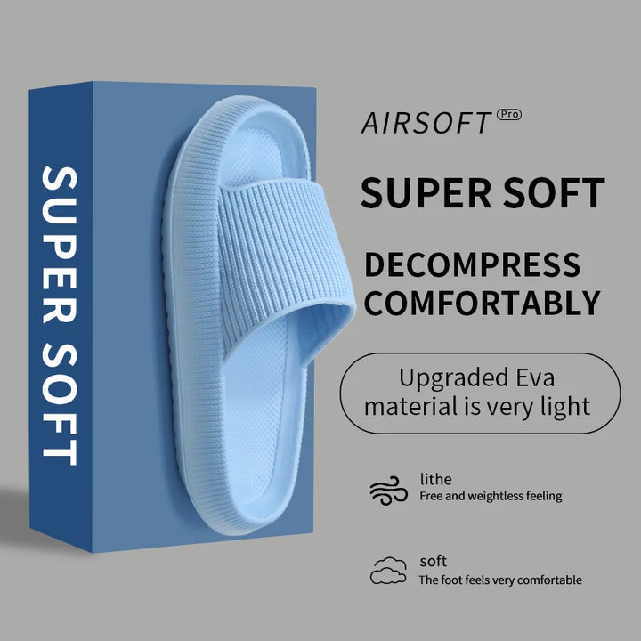 Slippers EVA Sandalen Slippers Eenvoudige Mannen Vrouwen Dragen Dikke Zolen Antislip Zomer Kwart Badkamer Douche Binnen Thuis Casual
