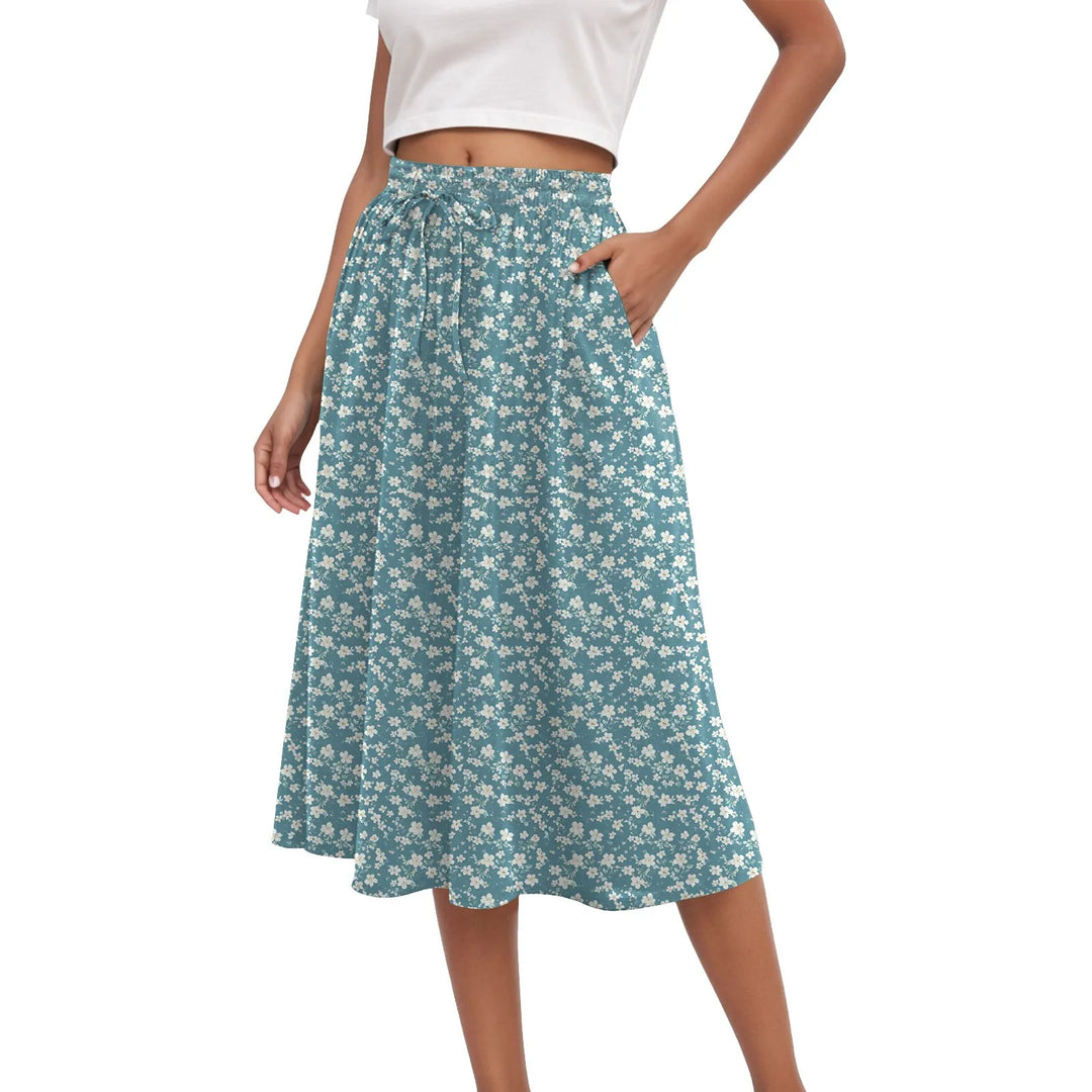 Harper | Floral Pleated Maxi Skirt