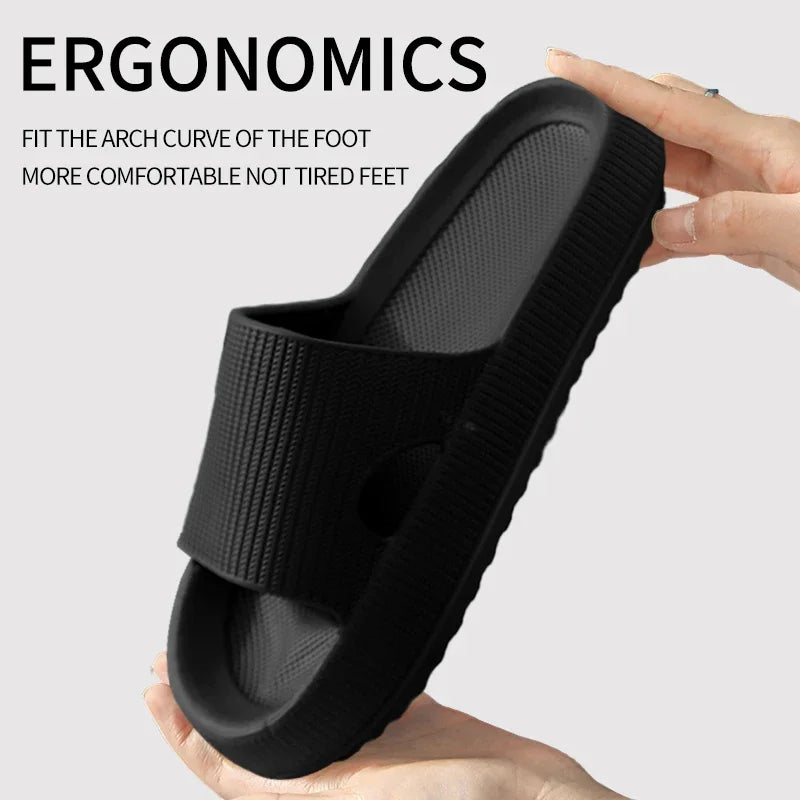 Slippers EVA Sandalen Slippers Eenvoudige Mannen Vrouwen Dragen Dikke Zolen Antislip Zomer Kwart Badkamer Douche Binnen Thuis Casual