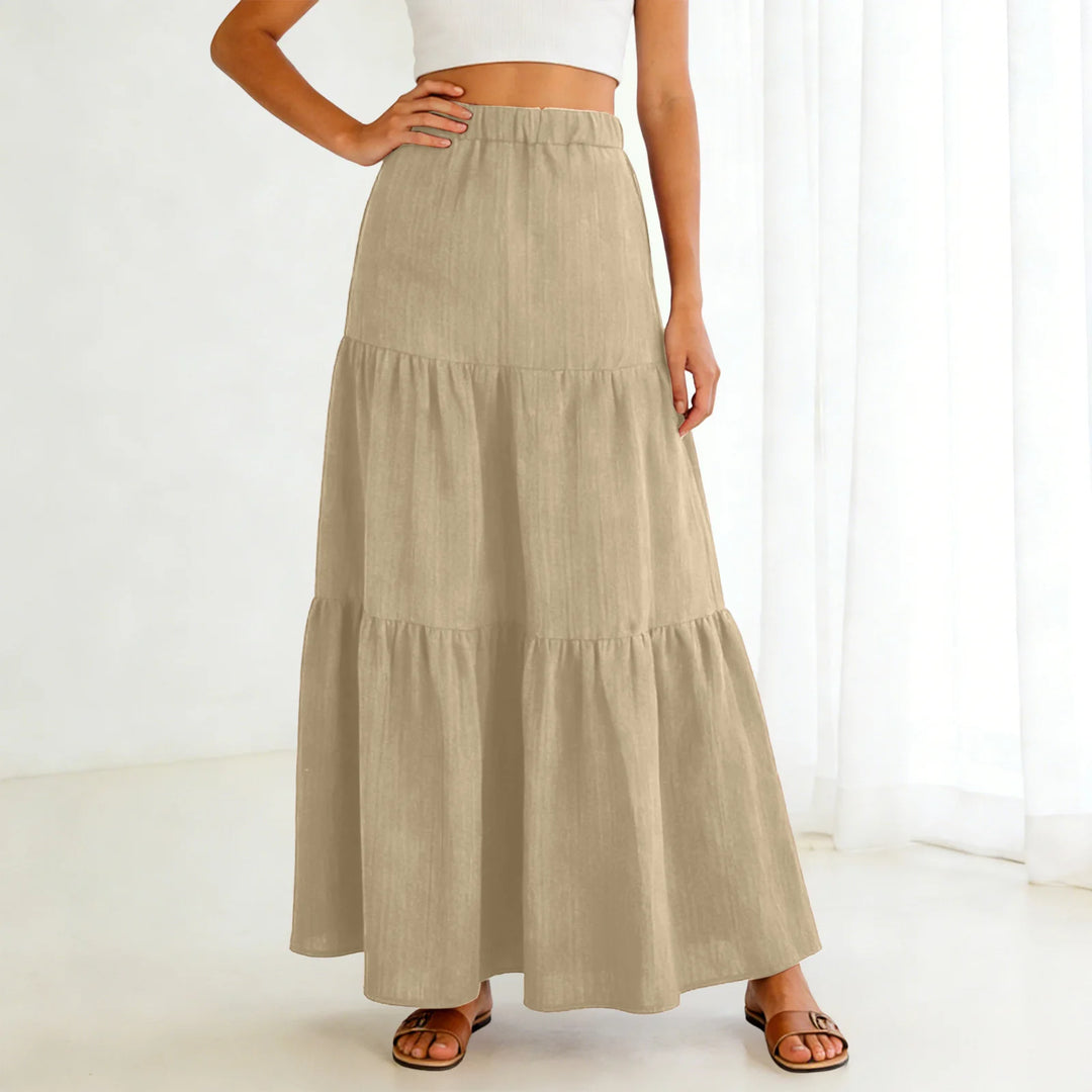 Hadley | Tiered Swing Maxi Skirt