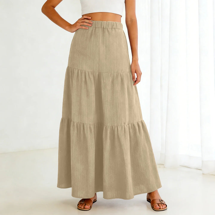 Hadley | Tiered Swing Maxi Skirt