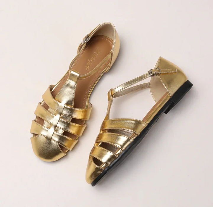 ZAROY Zomer Cross Strap Platte Sandalen Vrouwen Ronde Neus Enkel Gesp Holle Casual Romeinse Sandalia Zapatos De Mujer Mohamed