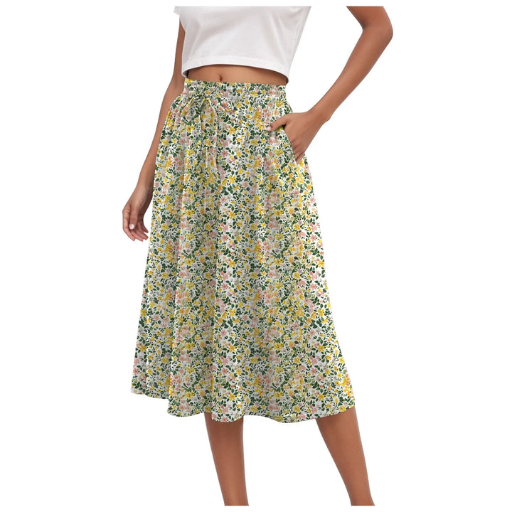 Harper | Floral Pleated Maxi Skirt