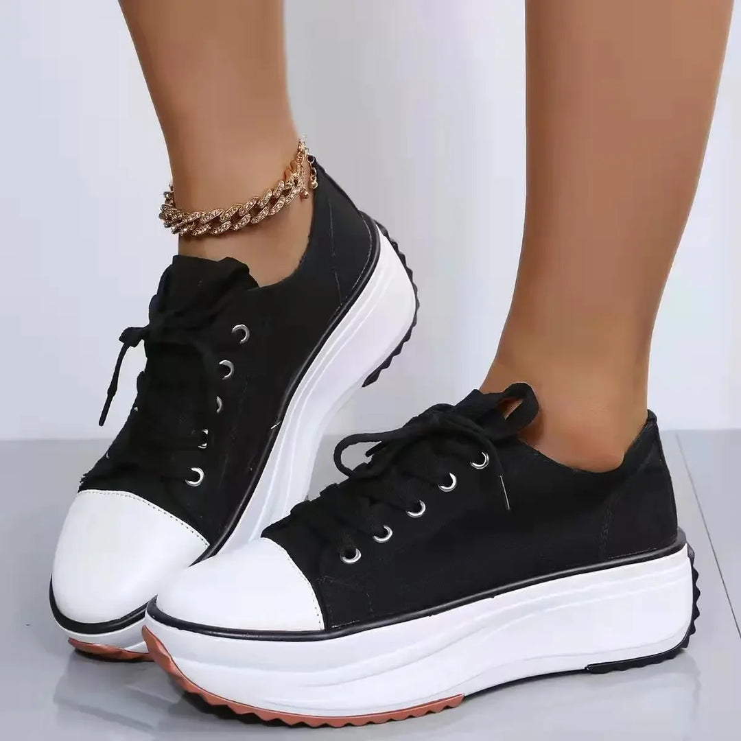 Nora™ | Orthopedic Platform Canvas Shoes