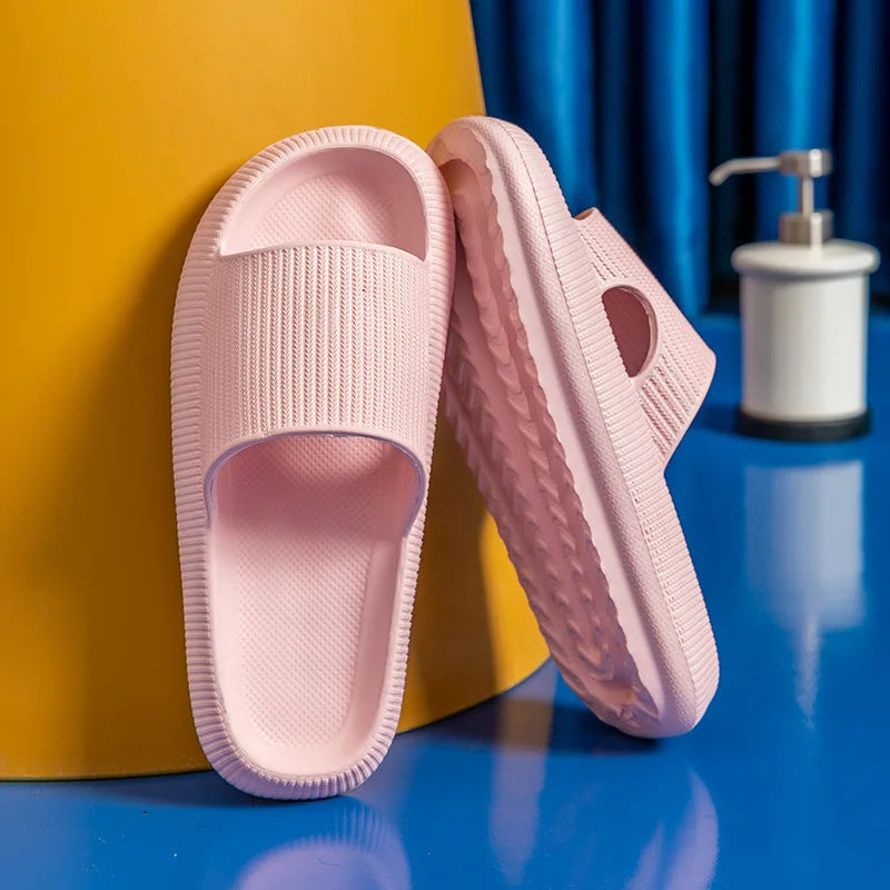 Slippers EVA Sandalen Slippers Eenvoudige Mannen Vrouwen Dragen Dikke Zolen Antislip Zomer Kwart Badkamer Douche Binnen Thuis Casual