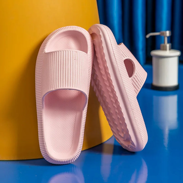 Slippers EVA Sandalen Slippers Eenvoudige Mannen Vrouwen Dragen Dikke Zolen Antislip Zomer Kwart Badkamer Douche Binnen Thuis Casual