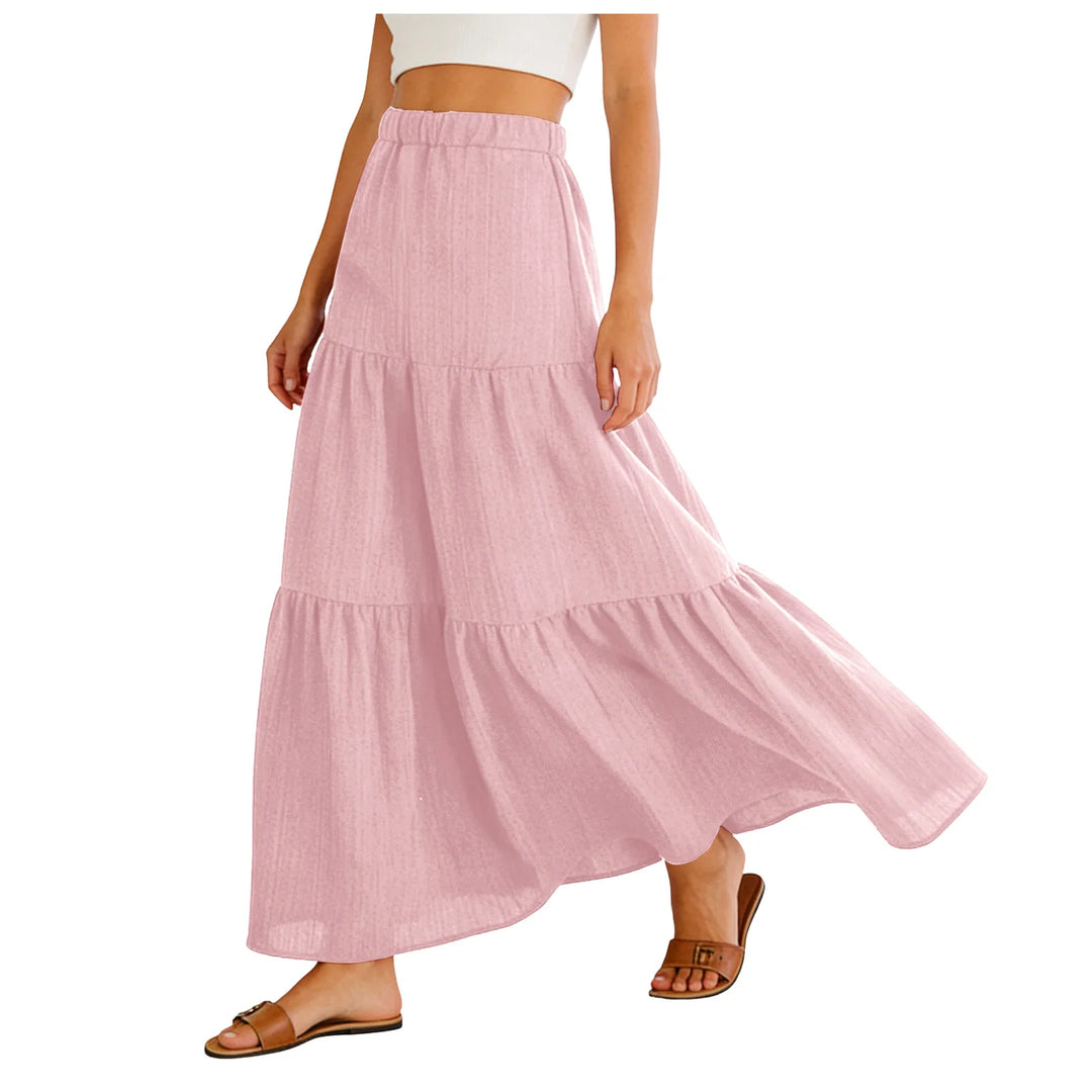 Hadley | Tiered Swing Maxi Skirt