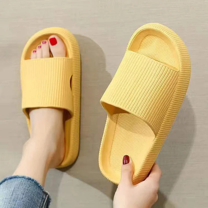 Slippers EVA Sandalen Slippers Eenvoudige Mannen Vrouwen Dragen Dikke Zolen Antislip Zomer Kwart Badkamer Douche Binnen Thuis Casual