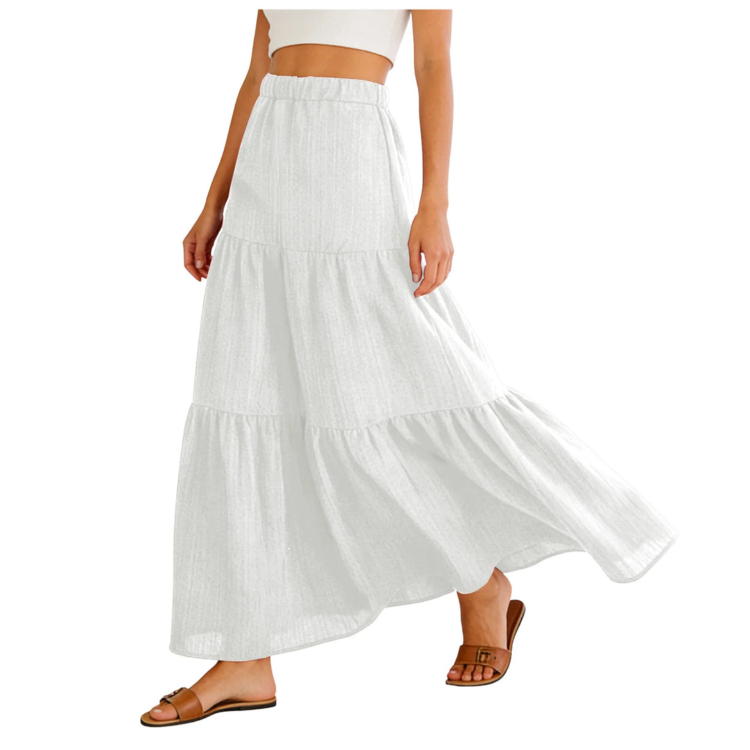 Hadley | Tiered Swing Maxi Skirt