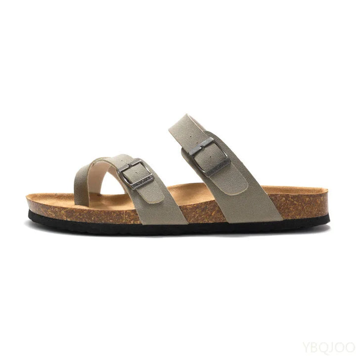 2025, zomer damesschoenen mode kurk pantoffels trendy paar strandschoenen casual comfortabele platte pantoffels zapatos homme