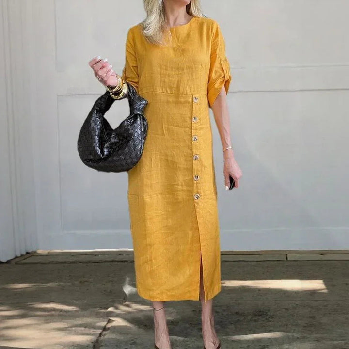 Adelie™ Cotton Linen Dress