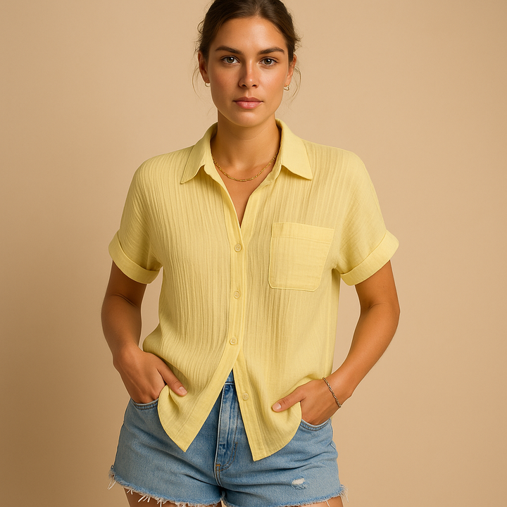 Avery | Gauze Short Sleeve Shirt