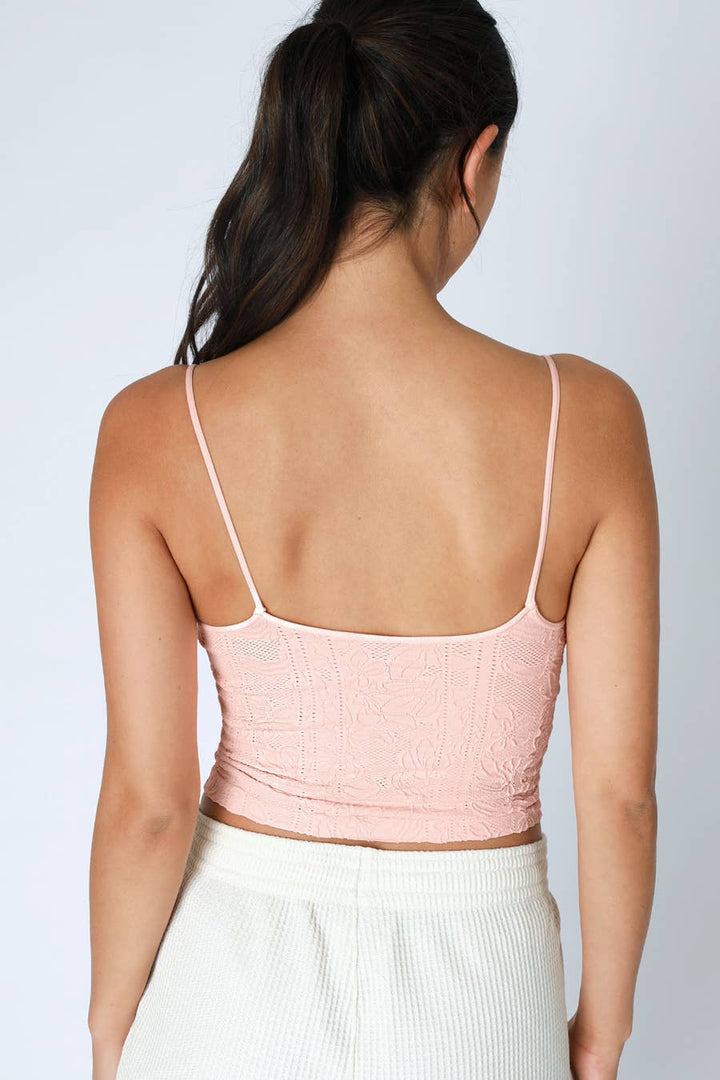 Double Lace Trim Cami – Soft Stretchy Layering Tank Top